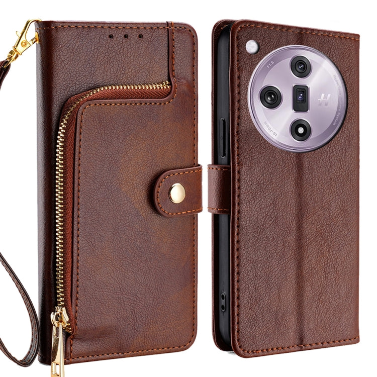 Zipper Bag Leather Phone Case, For OPPO Reno11 F 5G, For OPPO Find X7 5G, For OPPO Find X7 Ultra 5G, For OPPO Reno10 Pro+ 5G, For OPPO A1 5G
