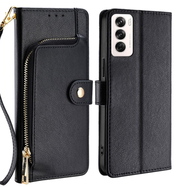 Zipper Bag Leather Phone Case, For OPPO Reno13 F 5G / 4G, For OPPO A3 5G India, For OPPO Reno12 F 5G, For OPPO A3 Pro 5G India, For OPPO Reno12 5G Global, For OPPO A60 4G Global