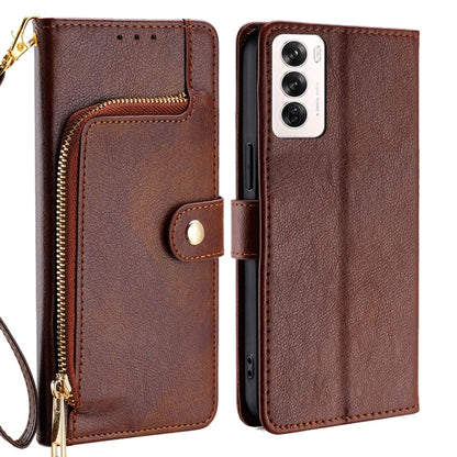 Zipper Bag Leather Phone Case, For OPPO Reno13 F 5G / 4G, For OPPO A3 5G India, For OPPO Reno12 F 5G, For OPPO A3 Pro 5G India, For OPPO Reno12 5G Global, For OPPO A60 4G Global