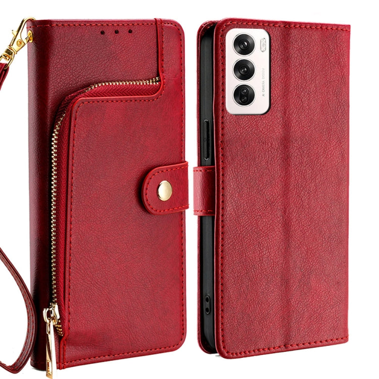 Zipper Bag Leather Phone Case, For OPPO Reno13 F 5G / 4G, For OPPO A3 5G India, For OPPO Reno12 F 5G, For OPPO A3 Pro 5G India, For OPPO Reno12 5G Global, For OPPO A60 4G Global