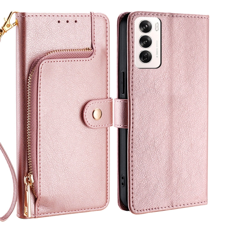 Zipper Bag Leather Phone Case, For OPPO Reno13 F 5G / 4G, For OPPO A3 5G India, For OPPO Reno12 F 5G, For OPPO A3 Pro 5G India, For OPPO Reno12 5G Global, For OPPO A60 4G Global