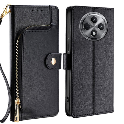 Zipper Bag Leather Phone Case, For OPPO Reno13 F 5G / 4G, For OPPO A3 5G India, For OPPO Reno12 F 5G, For OPPO A3 Pro 5G India, For OPPO Reno12 5G Global, For OPPO A60 4G Global