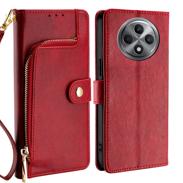 Zipper Bag Leather Phone Case, For OPPO Reno13 F 5G / 4G, For OPPO A3 5G India, For OPPO Reno12 F 5G, For OPPO A3 Pro 5G India, For OPPO Reno12 5G Global, For OPPO A60 4G Global