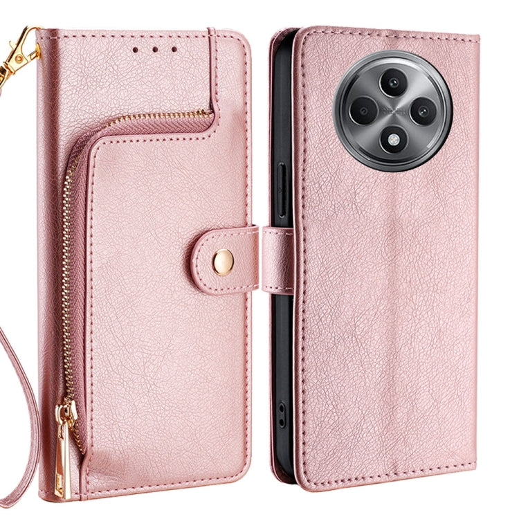 Zipper Bag Leather Phone Case, For OPPO Reno13 F 5G / 4G, For OPPO A3 5G India, For OPPO Reno12 F 5G, For OPPO A3 Pro 5G India, For OPPO Reno12 5G Global, For OPPO A60 4G Global