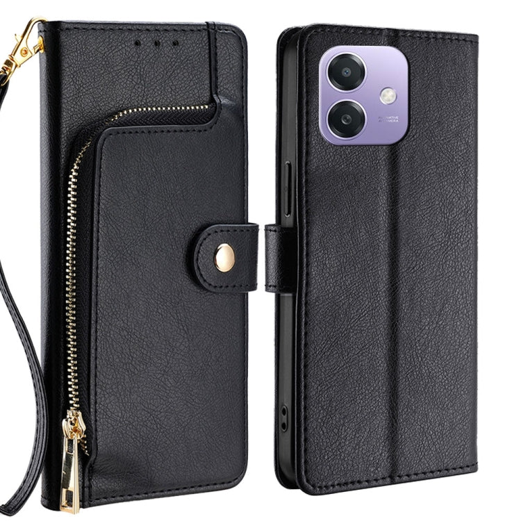 Zipper Bag Leather Phone Case, For OPPO Reno13 F 5G / 4G, For OPPO A3 5G India, For OPPO Reno12 F 5G, For OPPO A3 Pro 5G India, For OPPO Reno12 5G Global, For OPPO A60 4G Global