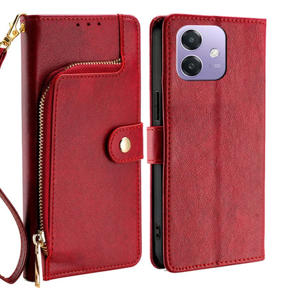 Zipper Bag Leather Phone Case, For OPPO Reno13 F 5G / 4G, For OPPO A3 5G India, For OPPO Reno12 F 5G, For OPPO A3 Pro 5G India, For OPPO Reno12 5G Global, For OPPO A60 4G Global