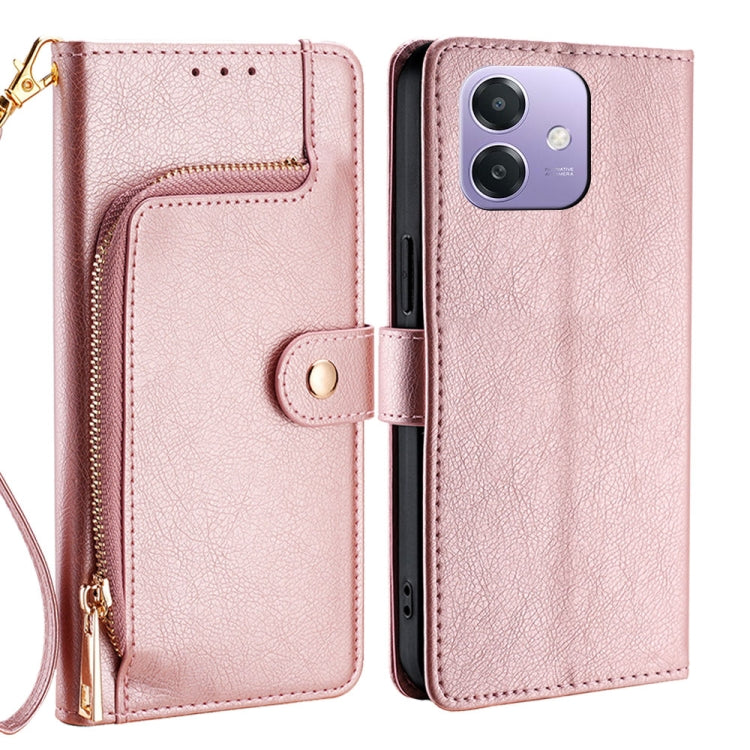 Zipper Bag Leather Phone Case, For OPPO Reno13 F 5G / 4G, For OPPO A3 5G India, For OPPO Reno12 F 5G, For OPPO A3 Pro 5G India, For OPPO Reno12 5G Global, For OPPO A60 4G Global