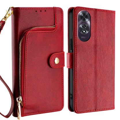 Zipper Bag Leather Phone Case, For OPPO Reno13 F 5G / 4G, For OPPO A3 5G India, For OPPO Reno12 F 5G, For OPPO A3 Pro 5G India, For OPPO Reno12 5G Global, For OPPO A60 4G Global