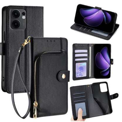 Zipper Bag Leather Phone Case, For OPPO Reno13 F 5G / 4G, For OPPO A3 5G India, For OPPO Reno12 F 5G, For OPPO A3 Pro 5G India, For OPPO Reno12 5G Global, For OPPO A60 4G Global