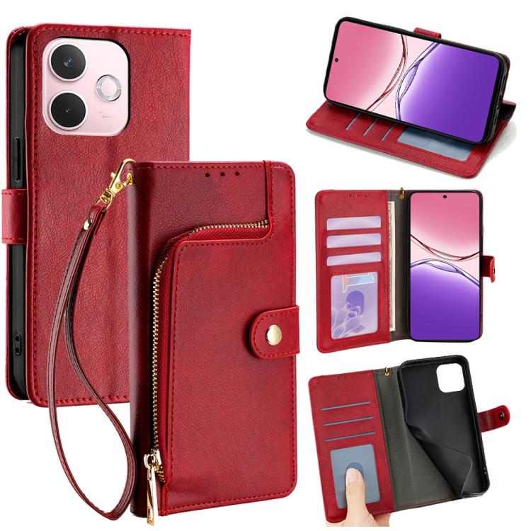 Zipper Bag Leather Phone Case, For OPPO A5 5G 2025 Global, For OPPO Find X8s+ 5G, For OPPO Find X8s 5G, For OPPO Find X8 Ultra 5G, For OPPO F29 5G Global, For OPPO A5 Pro 5G Global