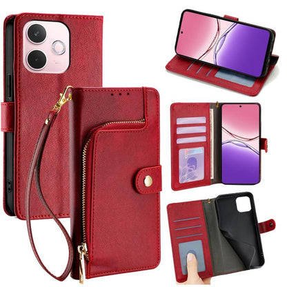 Zipper Bag Leather Phone Case, For OPPO A5 5G 2025 Global, For OPPO Find X8s+ 5G, For OPPO Find X8s 5G, For OPPO Find X8 Ultra 5G, For OPPO F29 5G Global, For OPPO A5 Pro 5G Global
