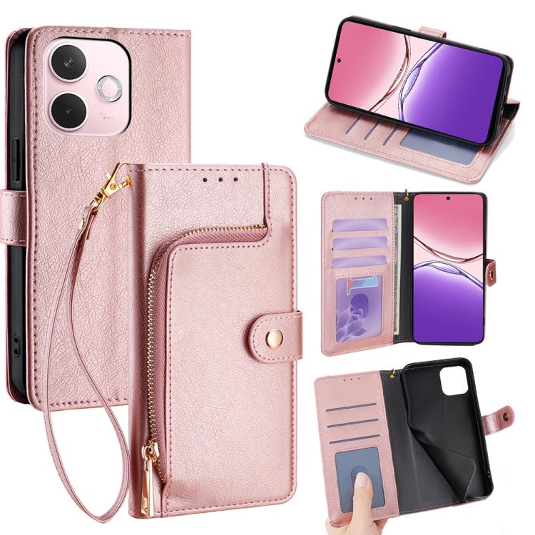 Zipper Bag Leather Phone Case, For OPPO A5 5G 2025 Global, For OPPO Find X8s+ 5G, For OPPO Find X8s 5G, For OPPO Find X8 Ultra 5G, For OPPO F29 5G Global, For OPPO A5 Pro 5G Global