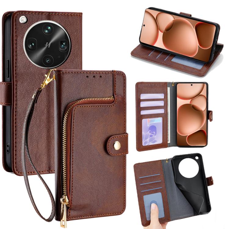 Zipper Bag Leather Phone Case, For OPPO A5 5G 2025 Global, For OPPO Find X8s+ 5G, For OPPO Find X8s 5G, For OPPO Find X8 Ultra 5G, For OPPO F29 5G Global, For OPPO A5 Pro 5G Global
