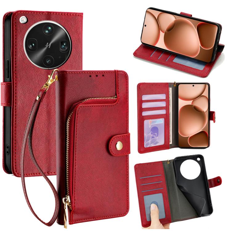 Zipper Bag Leather Phone Case, For OPPO A5 5G 2025 Global, For OPPO Find X8s+ 5G, For OPPO Find X8s 5G, For OPPO Find X8 Ultra 5G, For OPPO F29 5G Global, For OPPO A5 Pro 5G Global