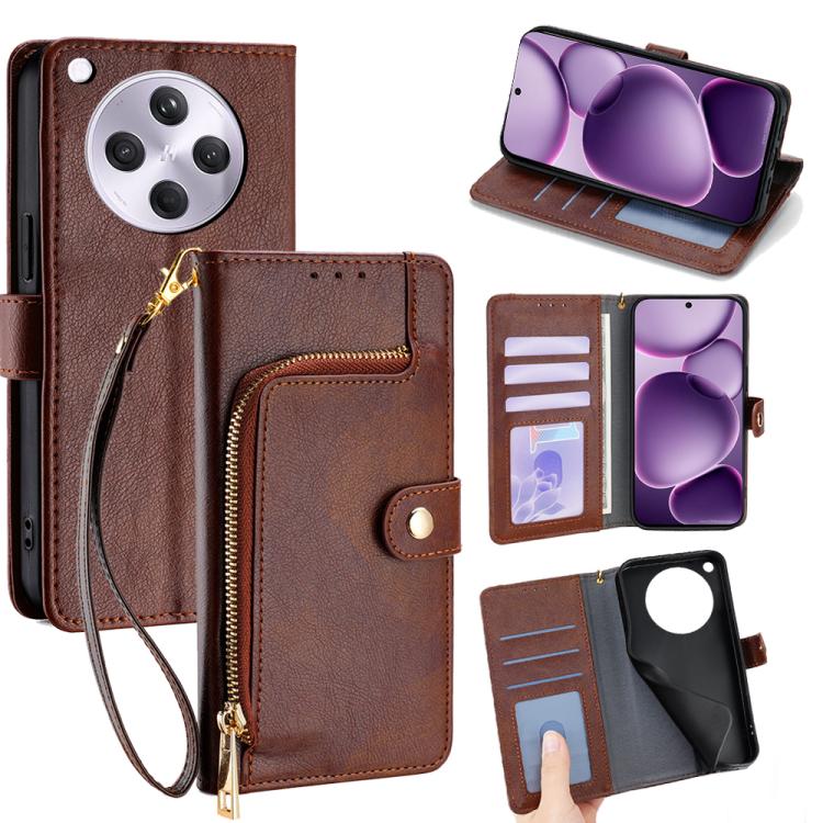 Zipper Bag Leather Phone Case, For OPPO A5 5G 2025 Global, For OPPO Find X8s+ 5G, For OPPO Find X8s 5G, For OPPO Find X8 Ultra 5G, For OPPO F29 5G Global, For OPPO A5 Pro 5G Global