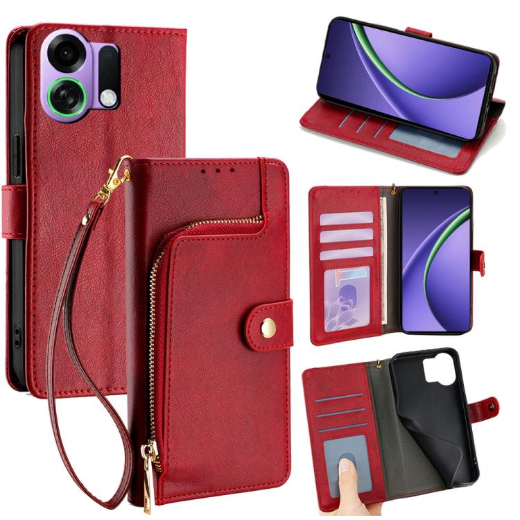 Zipper Bag Leather Phone Case, For OPPO Find X9 5G, For OPPO F31 5G, For OPPO Find X9 Pro 5G, For OPPO K13 Turbo Pro 5G, For OPPO Reno14 F 5G, For OPPO A5x 5G Global
