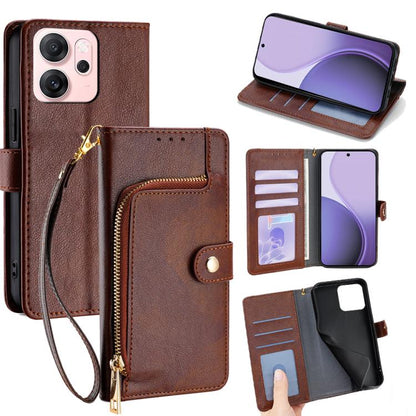Zipper Bag Leather Phone Case, For OPPO Find X9 5G, For OPPO F31 5G, For OPPO Find X9 Pro 5G, For OPPO K13 Turbo Pro 5G, For OPPO Reno14 F 5G, For OPPO A5x 5G Global