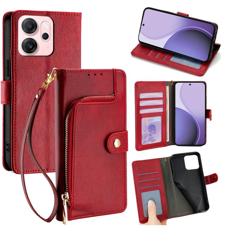 Zipper Bag Leather Phone Case, For OPPO Find X9 5G, For OPPO F31 5G, For OPPO Find X9 Pro 5G, For OPPO K13 Turbo Pro 5G, For OPPO Reno14 F 5G, For OPPO A5x 5G Global