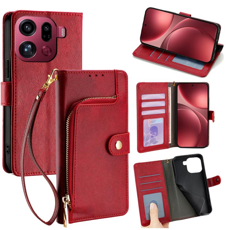 Zipper Bag Leather Phone Case, For OPPO Find X9 5G, For OPPO F31 5G, For OPPO Find X9 Pro 5G, For OPPO K13 Turbo Pro 5G, For OPPO Reno14 F 5G, For OPPO A5x 5G Global