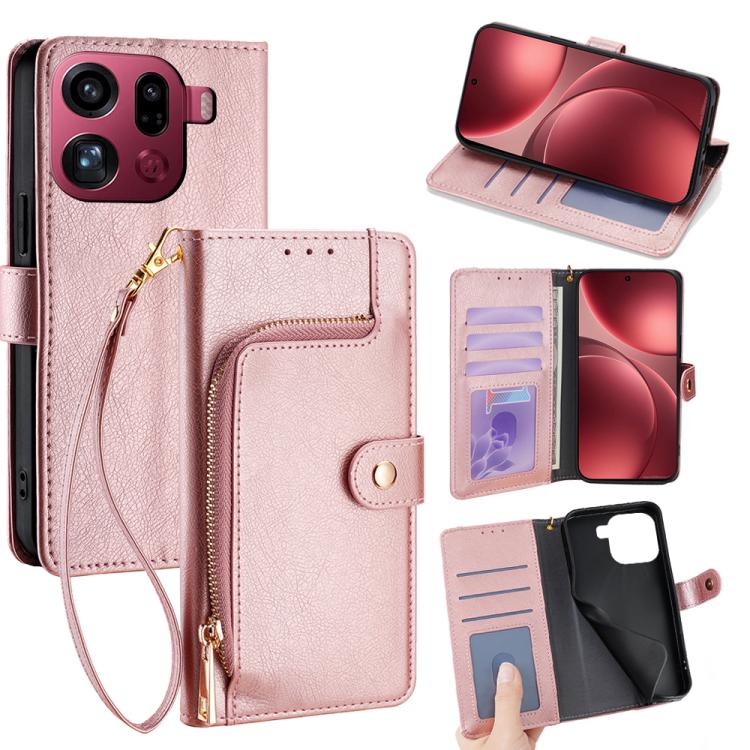 Zipper Bag Leather Phone Case, For OPPO Find X9 5G, For OPPO F31 5G, For OPPO Find X9 Pro 5G, For OPPO K13 Turbo Pro 5G, For OPPO Reno14 F 5G, For OPPO A5x 5G Global