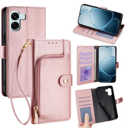 Zipper Bag Leather Phone Case, For OPPO Find X9s Pro 5G, For OPPO Find X9 Ultra 5G, For OPPO A6s 4G, For OPPO Reno15 F 5G, For OPPO A6x 4G Global, For OPPO Reno15 5G Global