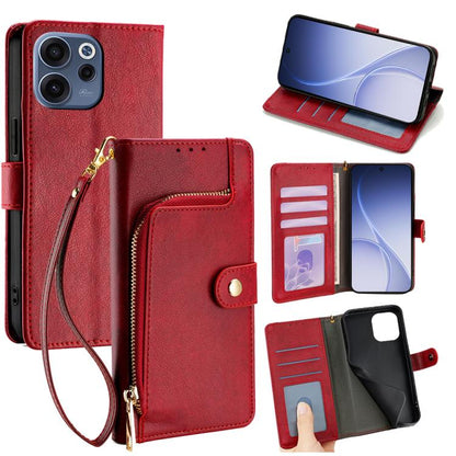 Zipper Bag Leather Phone Case, For OPPO Find X9s Pro 5G, For OPPO Find X9 Ultra 5G, For OPPO A6s 4G, For OPPO Reno15 F 5G, For OPPO A6x 4G Global, For OPPO Reno15 5G Global