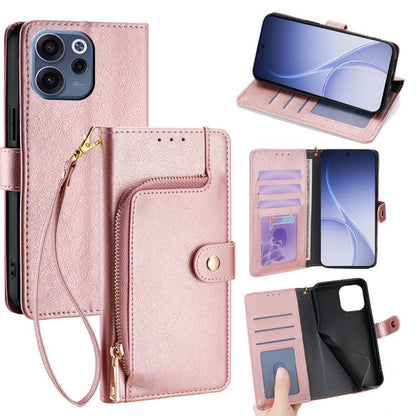 Zipper Bag Leather Phone Case, For OPPO Find X9s Pro 5G, For OPPO Find X9 Ultra 5G, For OPPO A6s 4G, For OPPO Reno15 F 5G, For OPPO A6x 4G Global, For OPPO Reno15 5G Global