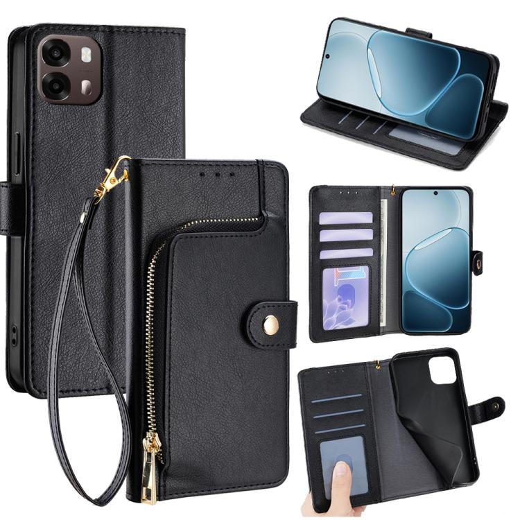 Zipper Bag Leather Phone Case, For OPPO Find X9s Pro 5G, For OPPO Find X9 Ultra 5G, For OPPO A6s 4G, For OPPO Reno15 F 5G, For OPPO A6x 4G Global, For OPPO Reno15 5G Global