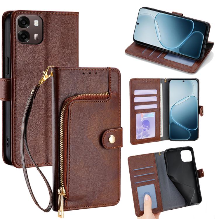 Zipper Bag Leather Phone Case, For OPPO Find X9s Pro 5G, For OPPO Find X9 Ultra 5G, For OPPO A6s 4G, For OPPO Reno15 F 5G, For OPPO A6x 4G Global, For OPPO Reno15 5G Global