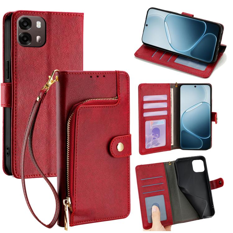 Zipper Bag Leather Phone Case, For OPPO Find X9s Pro 5G, For OPPO Find X9 Ultra 5G, For OPPO A6s 4G, For OPPO Reno15 F 5G, For OPPO A6x 4G Global, For OPPO Reno15 5G Global