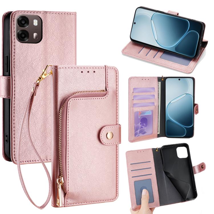Zipper Bag Leather Phone Case, For OPPO Find X9s Pro 5G, For OPPO Find X9 Ultra 5G, For OPPO A6s 4G, For OPPO Reno15 F 5G, For OPPO A6x 4G Global, For OPPO Reno15 5G Global