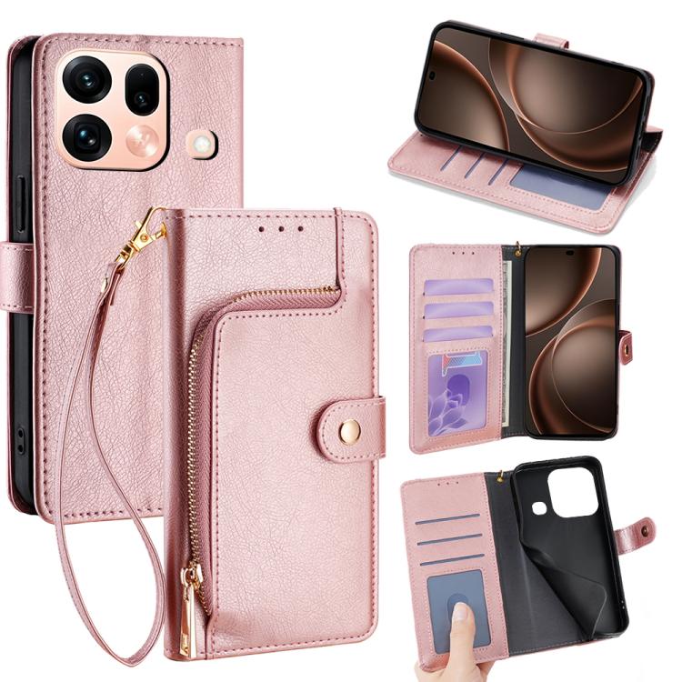 Zipper Bag Leather Phone Case, For OPPO Find X9s Pro 5G, For OPPO Find X9 Ultra 5G, For OPPO A6s 4G, For OPPO Reno15 F 5G, For OPPO A6x 4G Global, For OPPO Reno15 5G Global
