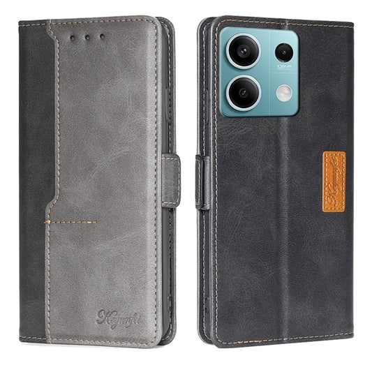 Contrast Color Side Buckle Leather Phone Case, For Xiaomi Redmi Note 13 4G, For Xiaomi Redmi 12 4G, For Xiaomi Redmi Note 12S 4G, For Xiaomi 13 Ultra 5G