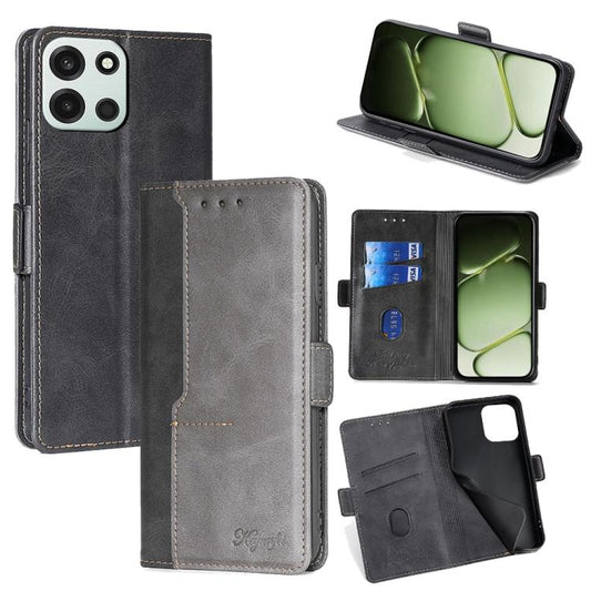 Contrast Color Side Buckle Leather Phone Case, For OnePlus Turbo 6 / 6V, For OnePlus Ace 5 Ultra / Nord 5, For OnePlus Ace 5 Racing / Nord CE5, For OnePlus Ace 3 Pro 5G