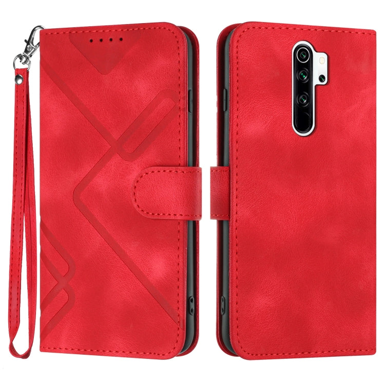 Line Pattern Skin Feel Leather Phone Case, For Xiaomi Redmi 9A/9AT/9i, For Xiaomi Redmi 9/9 Prime/Poco M2, For Xiaomi Mi 11 Lite 4G/5G, For Xiaomi Redmi Note 10 5G