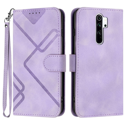 Line Pattern Skin Feel Leather Phone Case, For Xiaomi Redmi 9A/9AT/9i, For Xiaomi Redmi 9/9 Prime/Poco M2, For Xiaomi Mi 11 Lite 4G/5G, For Xiaomi Redmi Note 10 5G