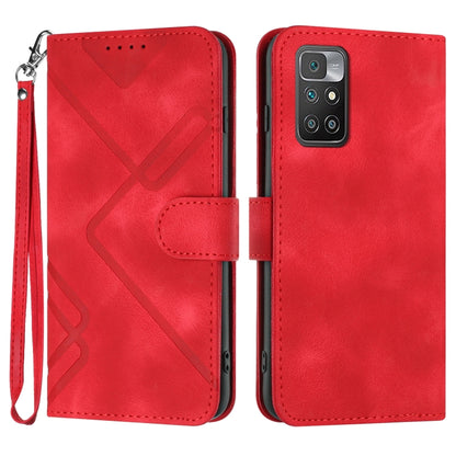 Line Pattern Skin Feel Leather Phone Case, For Xiaomi Redmi 10/10 2022/10 Prime, For Xiaomi Poco F3/11i/Redmi K40, For Xiaomi Redmi Note 11 4G Global, For Xiaomi 11T/11T Pro