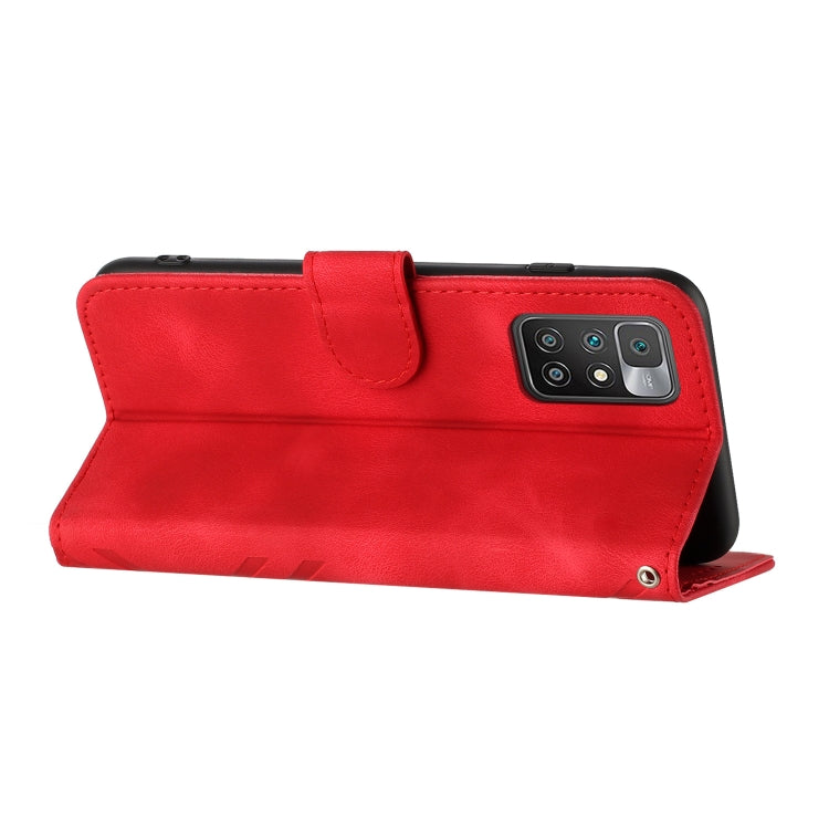 Line Pattern Skin Feel Leather Phone Case, For Xiaomi Redmi 10/10 2022/10 Prime, For Xiaomi Poco F3/11i/Redmi K40, For Xiaomi Redmi Note 11 4G Global, For Xiaomi 11T/11T Pro