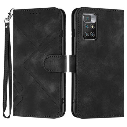 Line Pattern Skin Feel Leather Phone Case, For Xiaomi Redmi 10/10 2022/10 Prime, For Xiaomi Poco F3/11i/Redmi K40, For Xiaomi Redmi Note 11 4G Global, For Xiaomi 11T/11T Pro