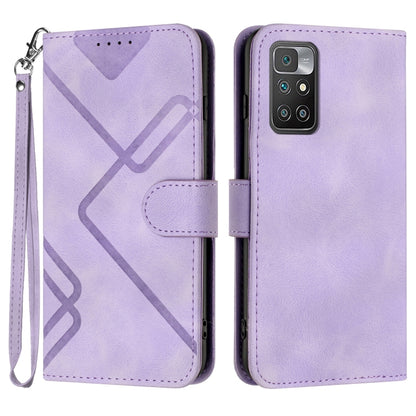 Line Pattern Skin Feel Leather Phone Case, For Xiaomi Redmi 10/10 2022/10 Prime, For Xiaomi Poco F3/11i/Redmi K40, For Xiaomi Redmi Note 11 4G Global, For Xiaomi 11T/11T Pro