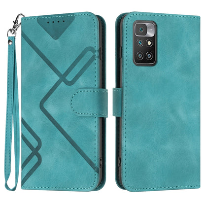 Line Pattern Skin Feel Leather Phone Case, For Xiaomi Redmi 10/10 2022/10 Prime, For Xiaomi Poco F3/11i/Redmi K40, For Xiaomi Redmi Note 11 4G Global, For Xiaomi 11T/11T Pro