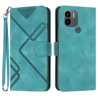 Line Pattern Skin Feel Leather Phone Case, For Xiaomi 13, For Xiaomi Redmi A1+, For Xiaomi Civi 2, For Xiaomi Redmi K50 Ultra/12T/12T Pro