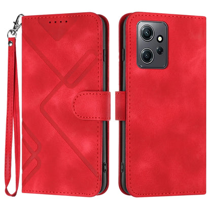Line Pattern Skin Feel Leather Phone Case, For Xiaomi Redmi Note 12 4G Global, For Xiaomi Redmi Note 12 Pro+ 4G/5G Global, For Xiaomi Redmi Note 12 5G Global, For Xiaomi 13 Pro