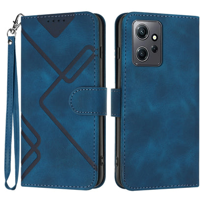 Line Pattern Skin Feel Leather Phone Case, For Xiaomi Redmi Note 12 4G Global, For Xiaomi Redmi Note 12 Pro+ 4G/5G Global, For Xiaomi Redmi Note 12 5G Global, For Xiaomi 13 Pro