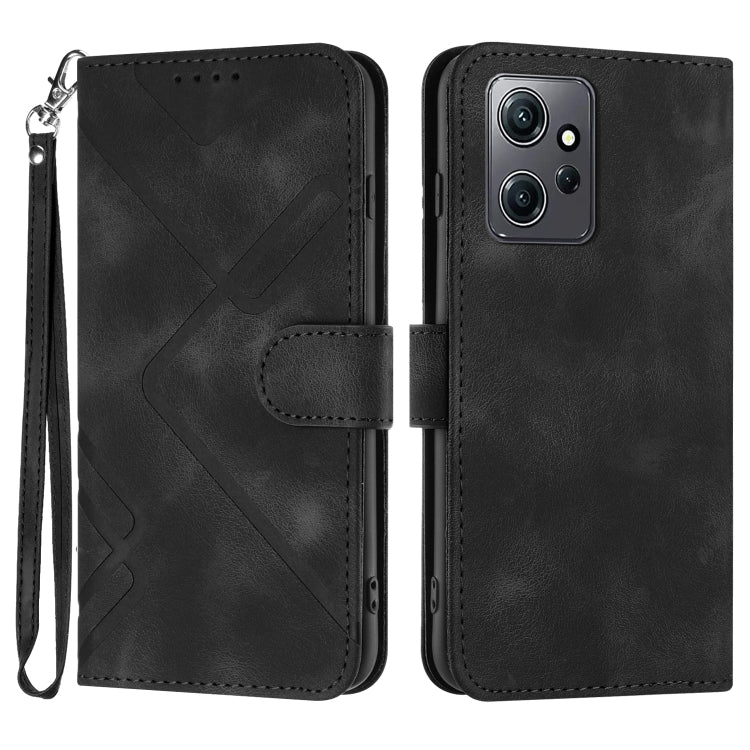 Line Pattern Skin Feel Leather Phone Case, For Xiaomi Redmi Note 12 4G Global, For Xiaomi Redmi Note 12 Pro+ 4G/5G Global, For Xiaomi Redmi Note 12 5G Global, For Xiaomi 13 Pro