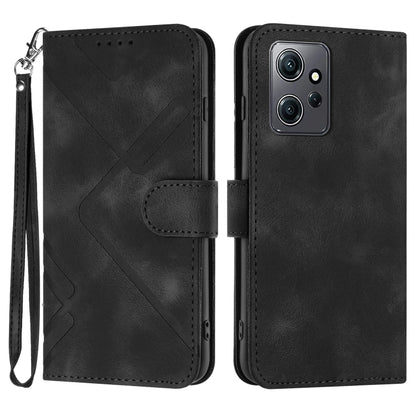 Line Pattern Skin Feel Leather Phone Case, For Xiaomi Redmi Note 12 4G Global, For Xiaomi Redmi Note 12 Pro+ 4G/5G Global, For Xiaomi Redmi Note 12 5G Global, For Xiaomi 13 Pro