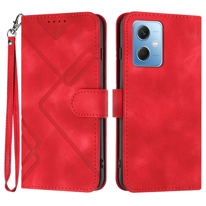 Line Pattern Skin Feel Leather Phone Case, For Xiaomi Redmi Note 12 4G Global, For Xiaomi Redmi Note 12 Pro+ 4G/5G Global, For Xiaomi Redmi Note 12 5G Global, For Xiaomi 13 Pro