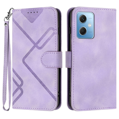 Line Pattern Skin Feel Leather Phone Case, For Xiaomi Redmi Note 12 4G Global, For Xiaomi Redmi Note 12 Pro+ 4G/5G Global, For Xiaomi Redmi Note 12 5G Global, For Xiaomi 13 Pro