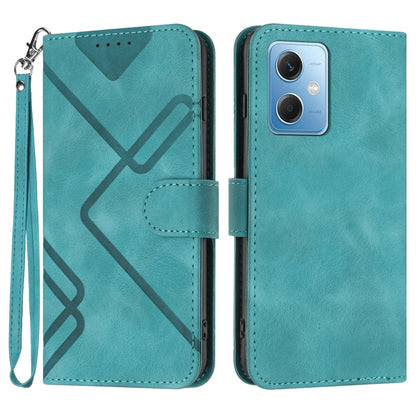 Line Pattern Skin Feel Leather Phone Case, For Xiaomi Redmi Note 12 4G Global, For Xiaomi Redmi Note 12 Pro+ 4G/5G Global, For Xiaomi Redmi Note 12 5G Global, For Xiaomi 13 Pro