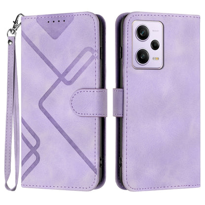 Line Pattern Skin Feel Leather Phone Case, For Xiaomi 14 Pro, For Xiaomi 14, For Xiaomi Redmi K70, For Xiaomi Redmi Note 12 Pro 4G/5G Global